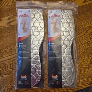 Thermal Shoe inserts Pedag Solar Thermo Insoles 2 Pair Wool 15 US Foot Warmer